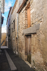 Fototapeta na wymiar Tenement houses in Sault town in Provence region in France