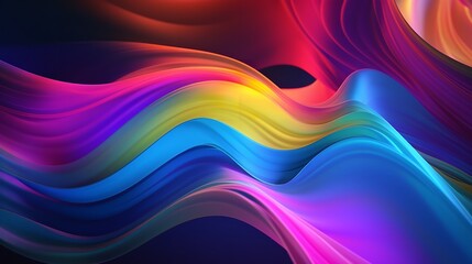 Obraz premium Multicolored Energy Flow Background 8K 4K Photorealistic