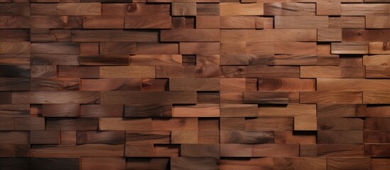 A room with walls constructed entirely of seamless wooden planks. The planks are neatly aligned, creating a warm and rustic aesthetic in the interior space.