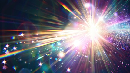 Sunlight with beautiful sparkle effect. Generate AI image