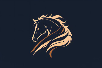 Horse Modern Icon Business Design Logo Emblem