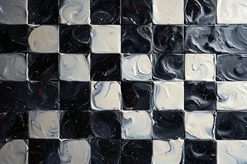 Fotobehang Abstract Chessboard © Louis Deconinck