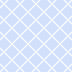 vector white plaid pattern on blue background for wallpaper, packaging, wrapping paper, etc.