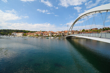 Modern bridge over the Plentzia estuary