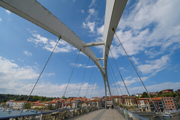 Modern bridge over the Plentzia estuary