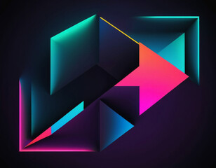 abstract  colorful gradient geometric background