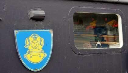 Tauchboot in der Förde von Flensburg