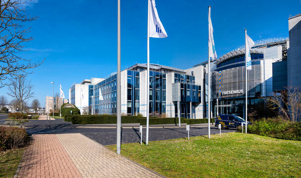 Bad Homburg, Germany, 03-2024: Fresenius SE & Co. KGaA is a European multinational health care company based in Bad Homburg vor der H&ouml;he