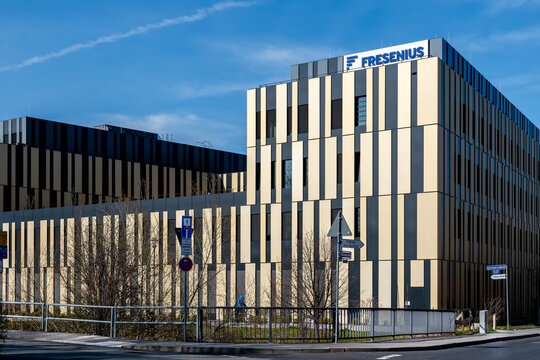 Bad Homburg, Germany, 03-2024: Fresenius SE & Co. KGaA is a European multinational health care company based in Bad Homburg vor der H&ouml;he