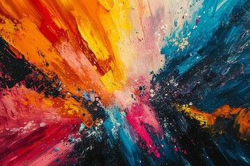 Explosion of Color: Abstract Burst