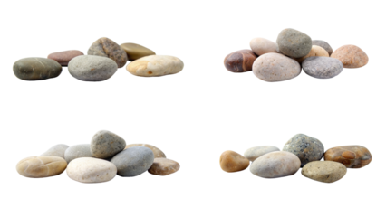 Rocks and stones: A serene arrangement, textured rocks in a natural, beach-inspired harmony