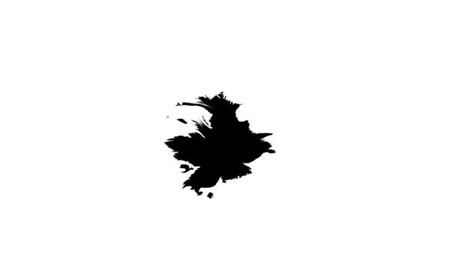 black ink liquid splash background