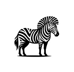 Fototapeta na wymiar Zebra isolated vector illustration