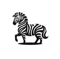 Zebra isolated vector illustration