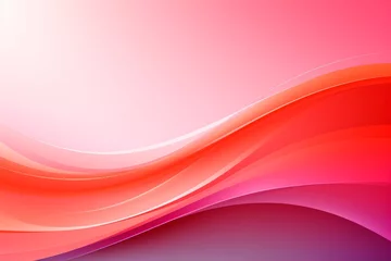 Zelfklevend Fotobehang Abstract pink background pink gradient with waves. Minimalism, smooth forms. Backdrop concept, design, fashion, cosmetics © Pink Zebra