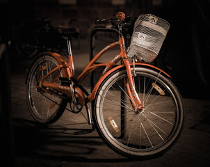 Obraz premium old bicycle in the street