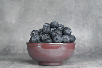 photo of Fresh blueberries on background