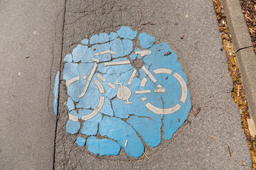 Traffic signs denoting bicycles