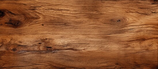 Naklejka premium A detailed view of a natural wooden surface, showcasing the texture and grain of the laminate sheet up close. The intricate patterns and hues of the wood are prominently displayed in this image.