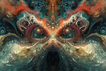 Fractal Confrontation: A Visual Paradox