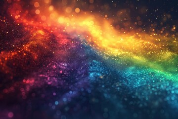 Fototapeta na wymiar Colorful Spectrum Clash