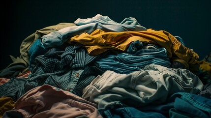 a pile of used clothes