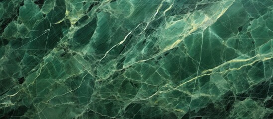 A close-up view of a green marble texture background, showcasing the intricate patterns and designs found in the natural breccia marbel tiles.