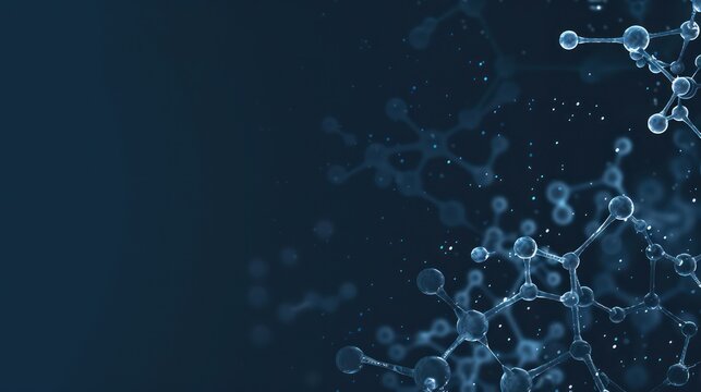 Abstract minimalist Zoom background with a biochemistry theme