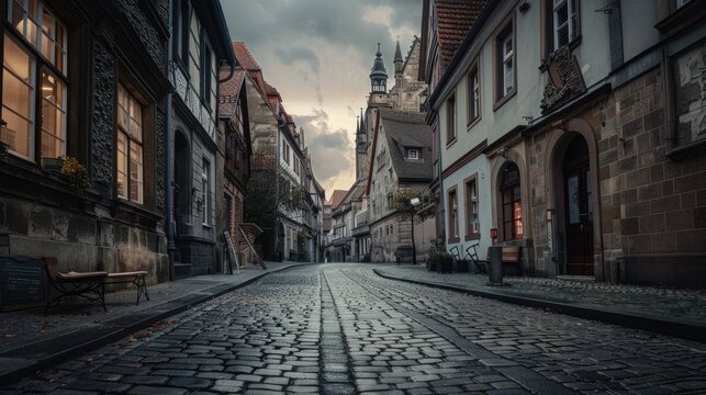 Old Town tourist attraction concept, Halle an der Saale, Germany