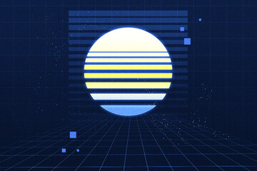 Retro Wave Background
