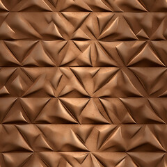 Closeup of a dark brown tile with intricate geometric pattern