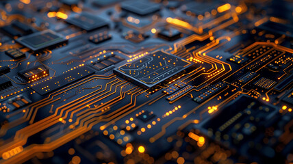 a computer generated image of a circuit board