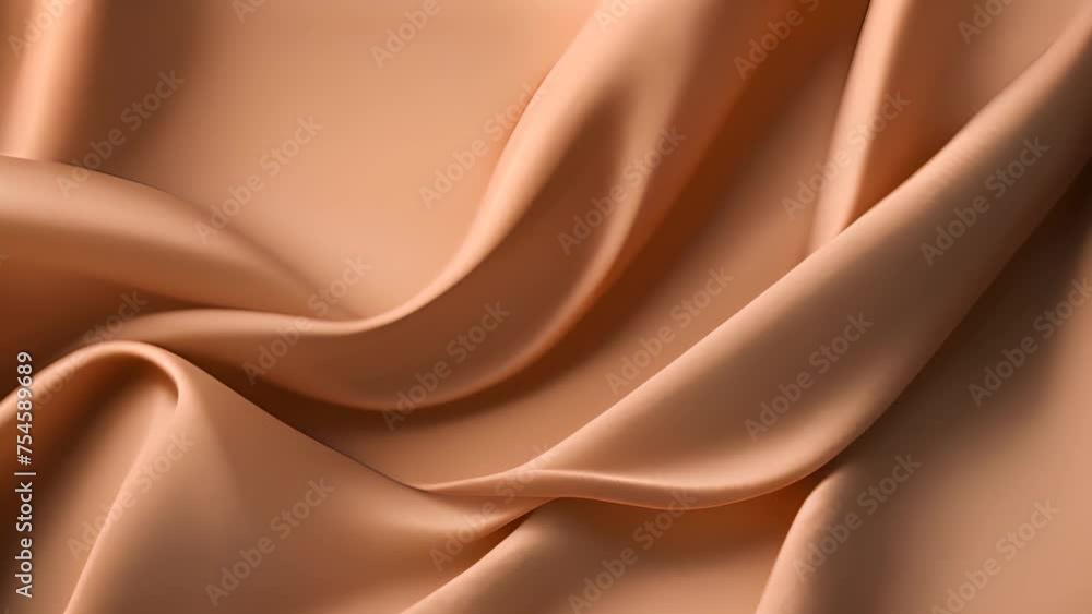 Aufkleber close up view of peach fabric generative ai