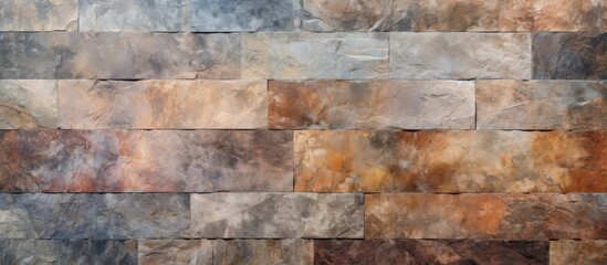 The stone wall showcases an array of colors and shapes, blending together in a vibrant display. Each unique stone contributes to the overall texture and composition of the wall,