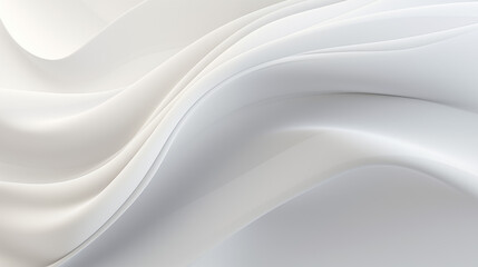 Obraz na płótnie Canvas Serene Flow of Subtle White Light: Abstract Waves in a 4K Background of Tranquility and Grace