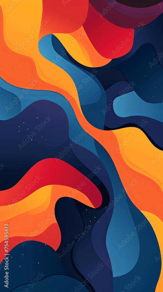 Aufkleber abstract background with smooth shapes