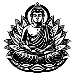  Buddhist-vector-illustration 