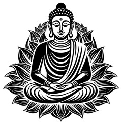 Fototapeta na wymiar buddhist-vector-illustration 