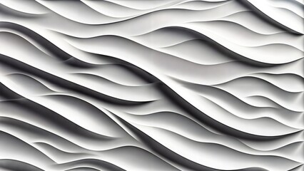 abstract white and black wavy background. 3d render illustration, wave, pattern, abstract, background, curve, graphic, wallpaper, texture, design, shape, art, element, line, modern, white, illustrate