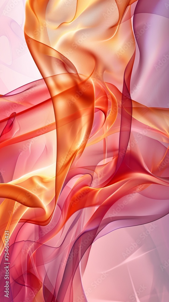 Poster abstract background with smooth shapes