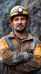 Naklejka premium Miner 