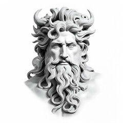 Old school tattoo style gods and heroes