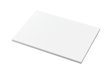 Blank white notebook, book, and cover stack isolated on clean background