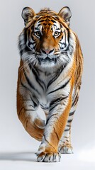 side view Portrait of a running tiger