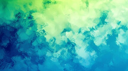 Obraz na płótnie Canvas abstract texture green chartreuse color blending into blue sky color. generative AI