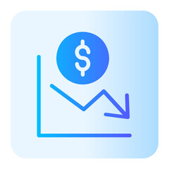 deficit gradient icon