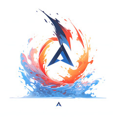 Obraz premium Colorful Beautiful Extremely Detailed Logo Icon Modern