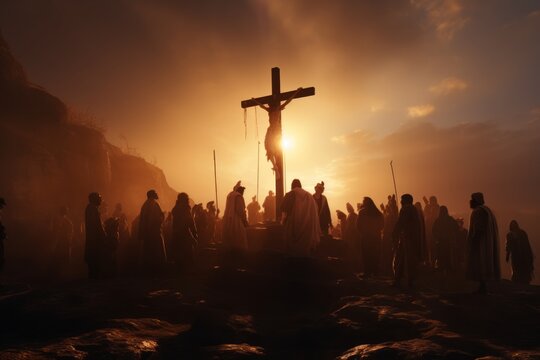 The Crucifixion of Jesus Christ in the Holy Week