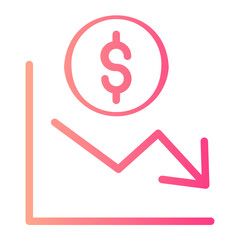 deficit gradient icon