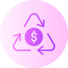 Economy gradient icon